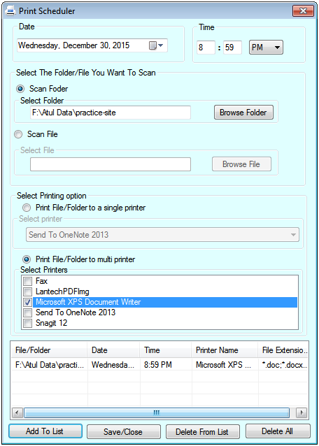 BroadCast Batch Printing