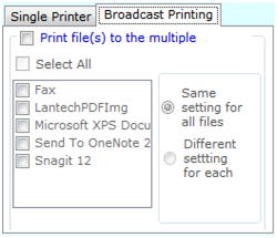 BroadCast Batch Printing